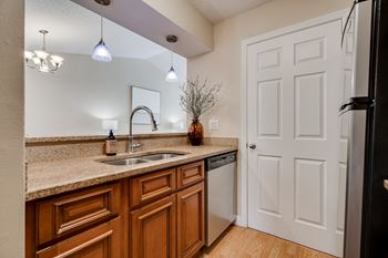 Kitchen With Stainless Steel Dishwasher